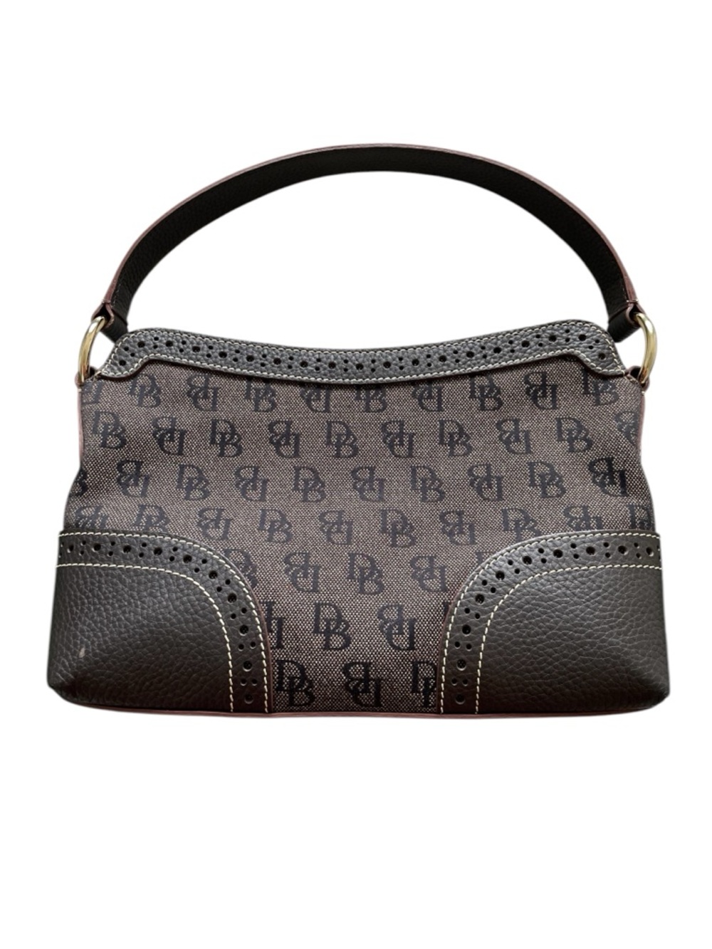 Dooney & Bourke Signature Jacquard and Leather Shoulder Bag - Picture 16 of 16